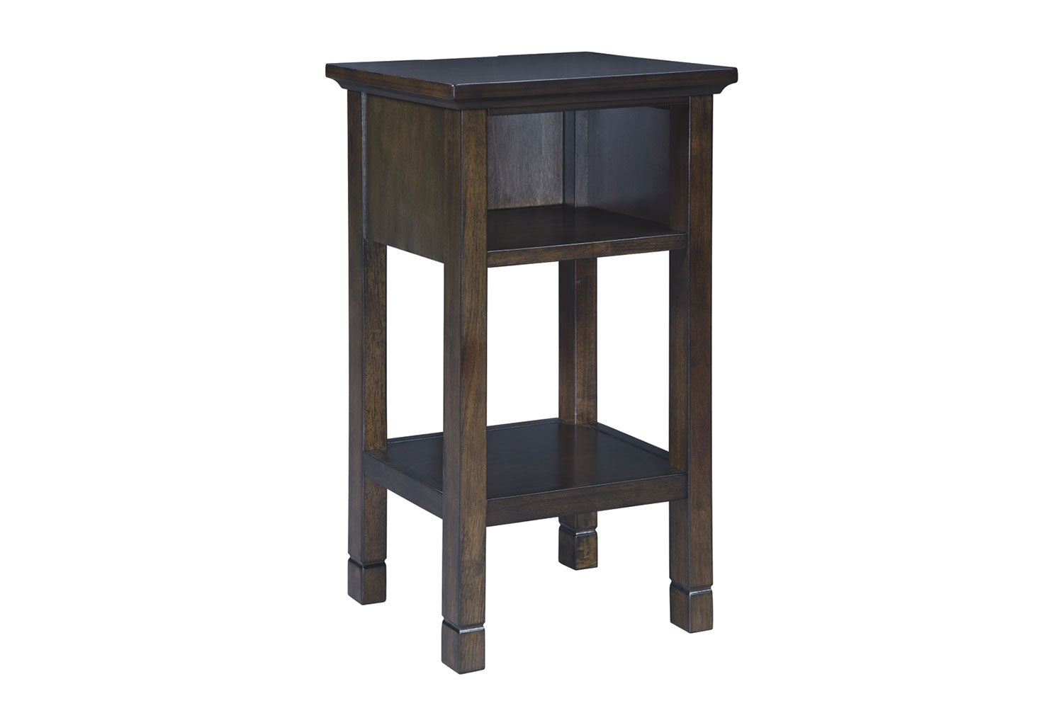 417874867:Marnville USB Accent Table in Espresso, Image 1
