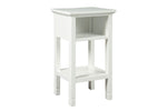 818290688:Marnville USB Accent Table in White, Image 1