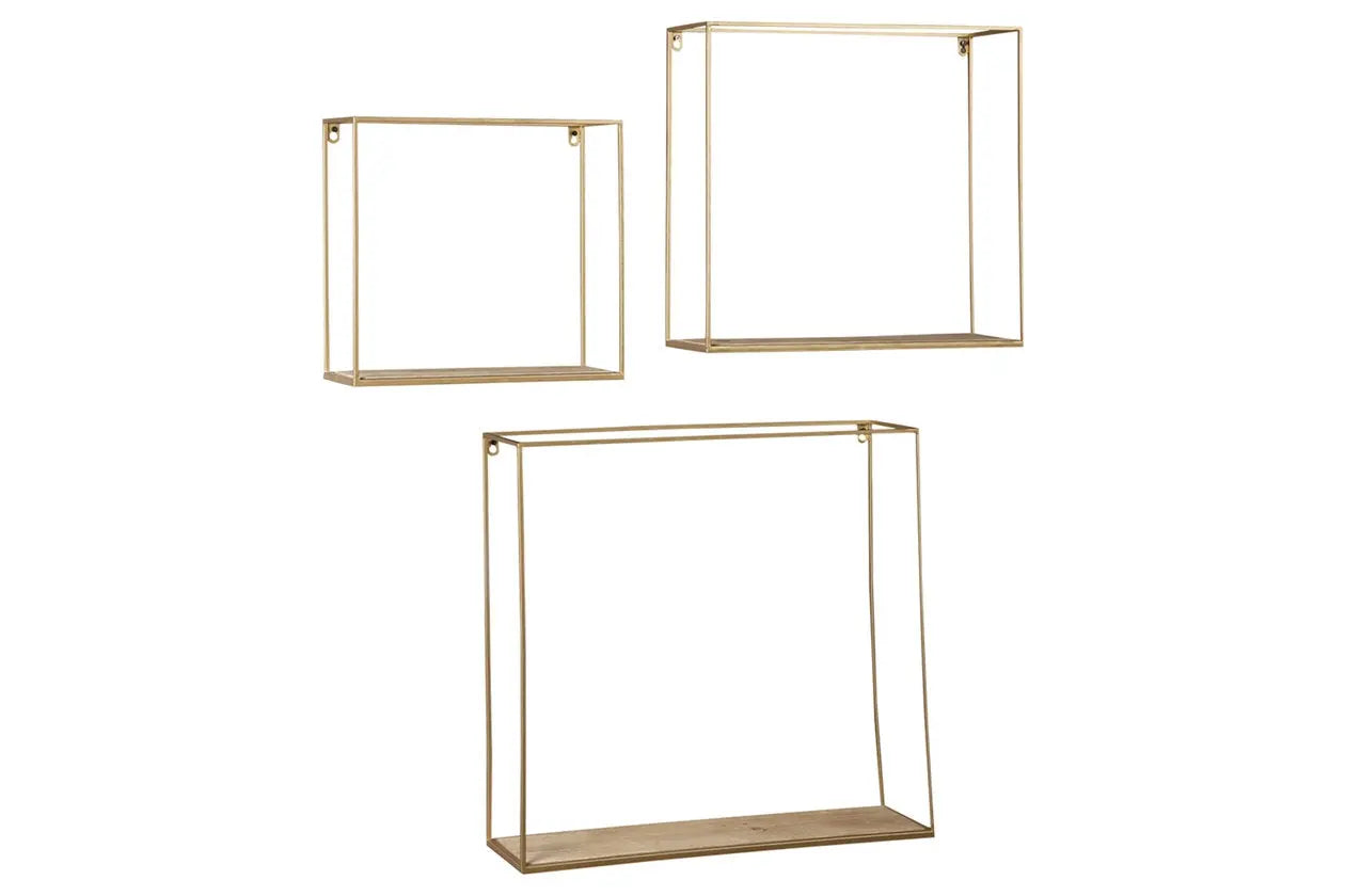 126513385:Efharis Wall Shelves, Set of 3, Image 1