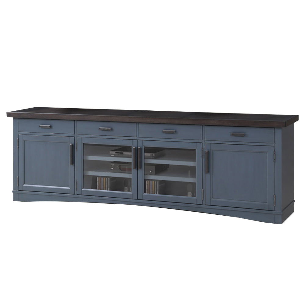 683490524:Americana Media Console in Blue, 92 Inch, Image 1