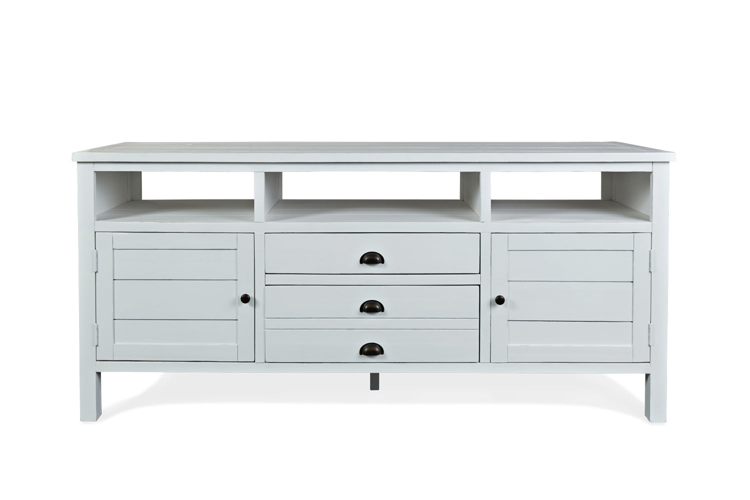 728420898:Artisans Media Console in White, 70 Inch, Image 1