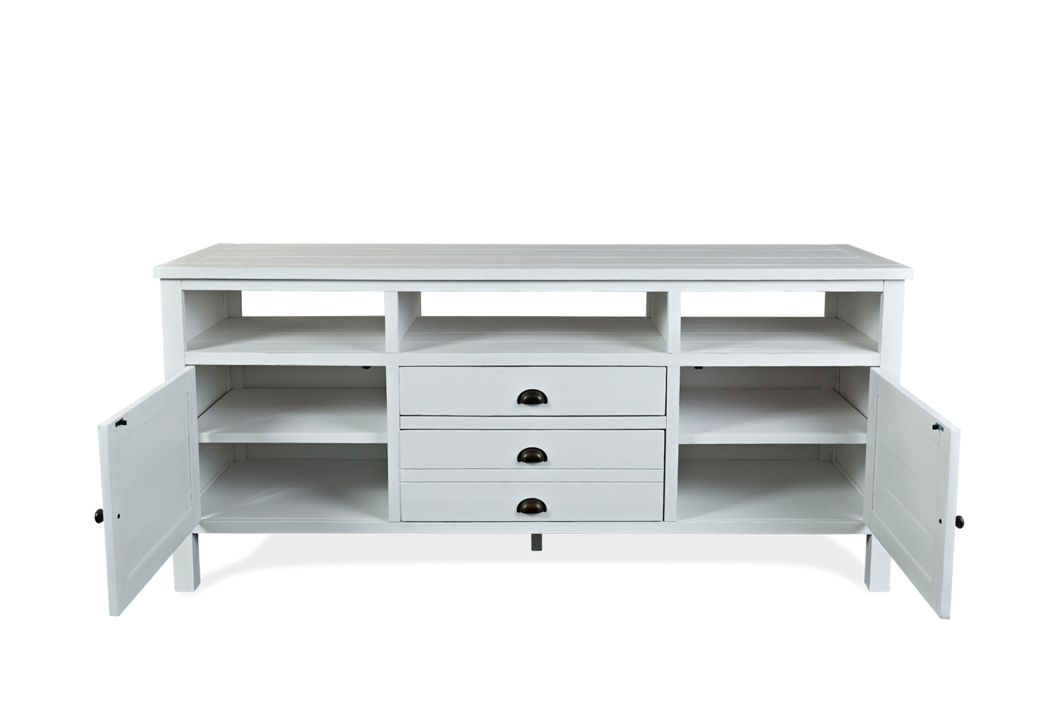 728420898:Artisans Media Console in White, 70 Inch, Image 2