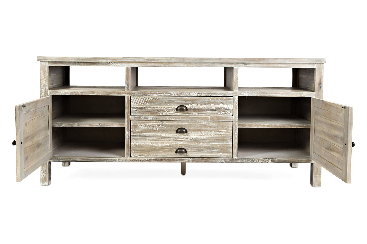 436345447:Artisans Media Console in Gray, 70 Inch, Image 2