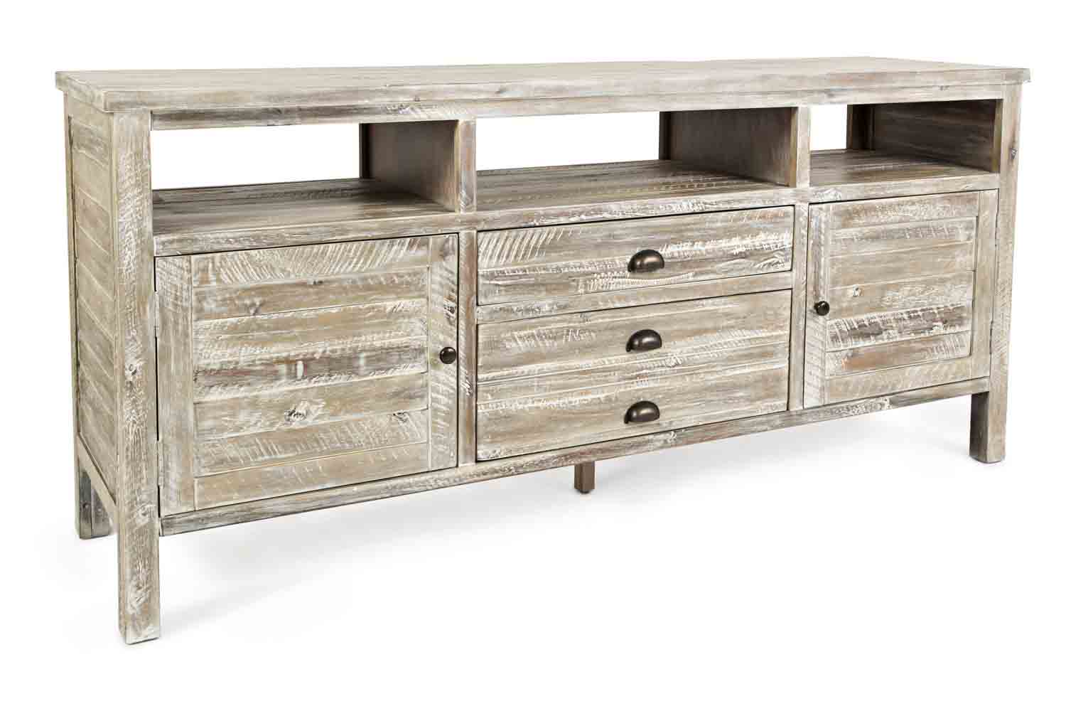 436345447:Artisans Media Console in Gray, 70 Inch, Image 3
