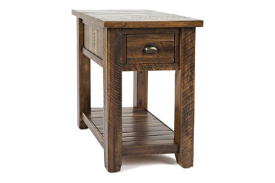 606668561:Artisans Chairside Table in Oak, Image 1