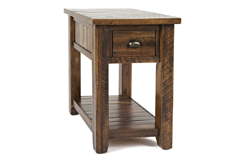 606668561:Artisans Chairside Table in Oak, Image 1