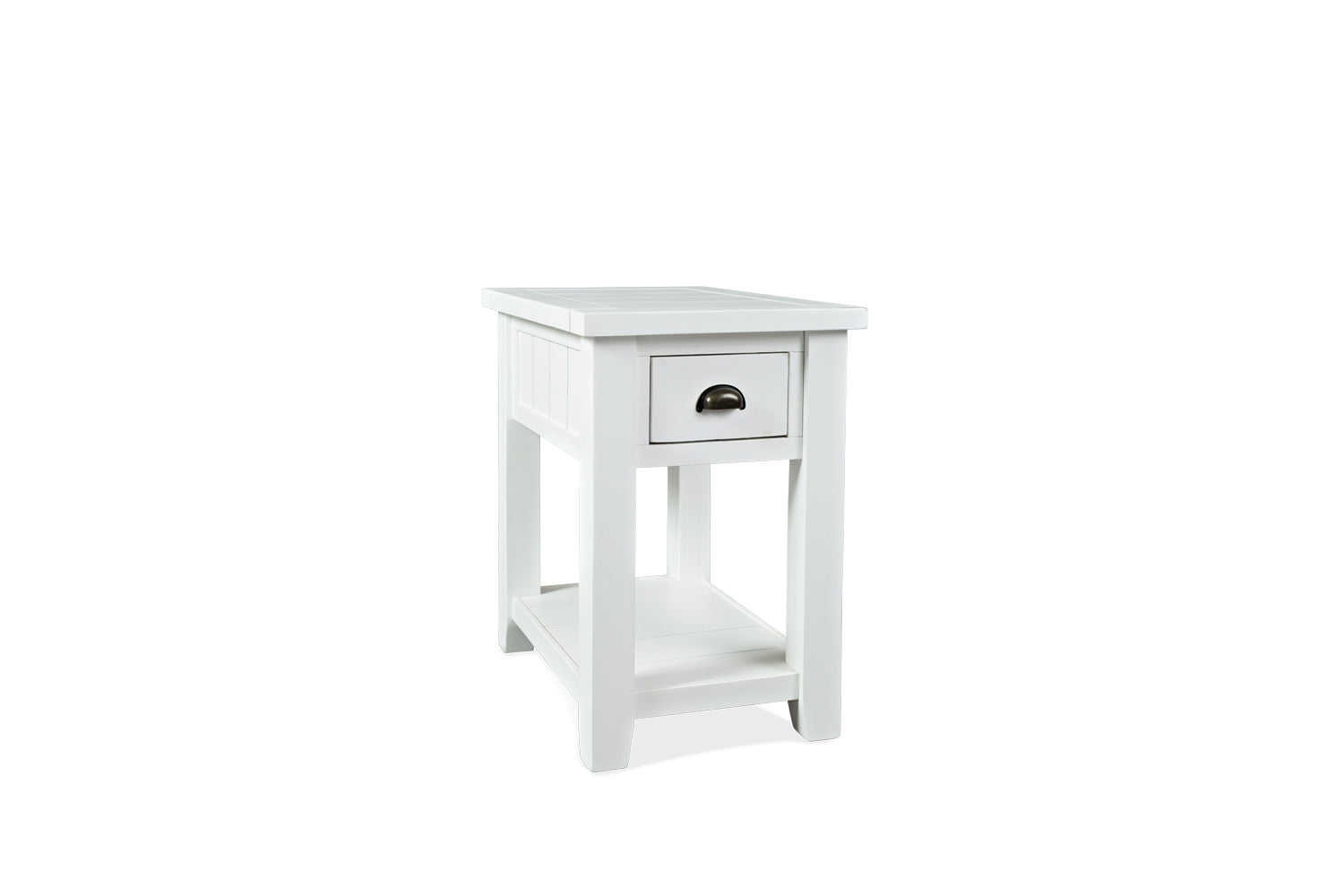 694410983:Artisans Chairside Table in White, Image 1