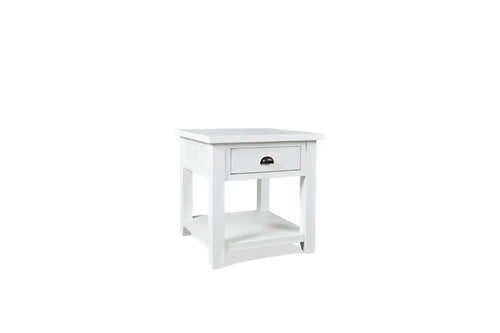 306341704:Artisans End Table in White, Image 1
