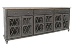 838747721:Aurora 6 Door Accent Chest in Gray, Image 1