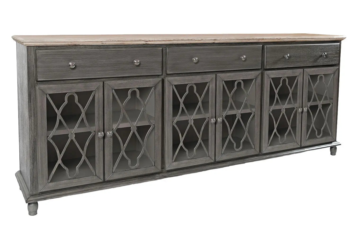 838747721:Aurora 6 Door Accent Chest in Gray, Image 1