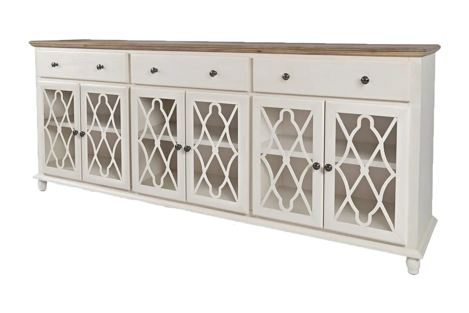 649264908:Aurora 6 Door Accent Chest in White, Image 2