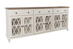 649264908:Aurora 6 Door Accent Chest in White, Image 1