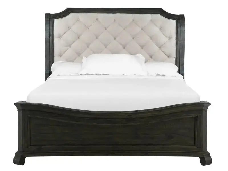 157177142:Bellamy Sleigh Bed in Charcoal, California King, Image 2