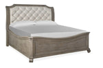 694446655:Bellamy Sleigh Bed in Gray, Eastern King, Image 1