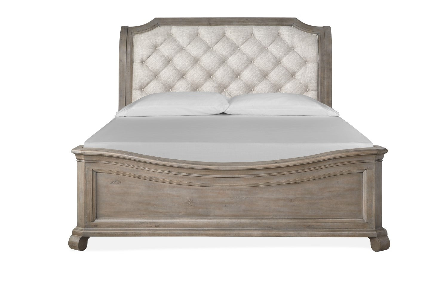 694446655:Bellamy Sleigh Bed in Gray, Eastern King, Image 2