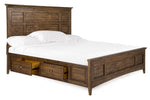 379083921:Bay Creek Panel Bed w/ Storage in Nutmeg, Eastern King, Image 1