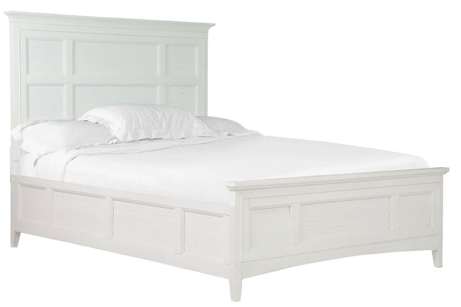 740834203:Bay Creek Panel Bed in White, Eastern King, Image 1