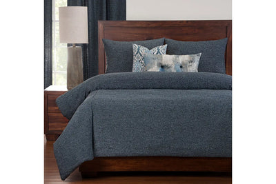 076262944:Belmont Duvet Comforter Set in Blue, 6 Piece, Eastern King, Image 1