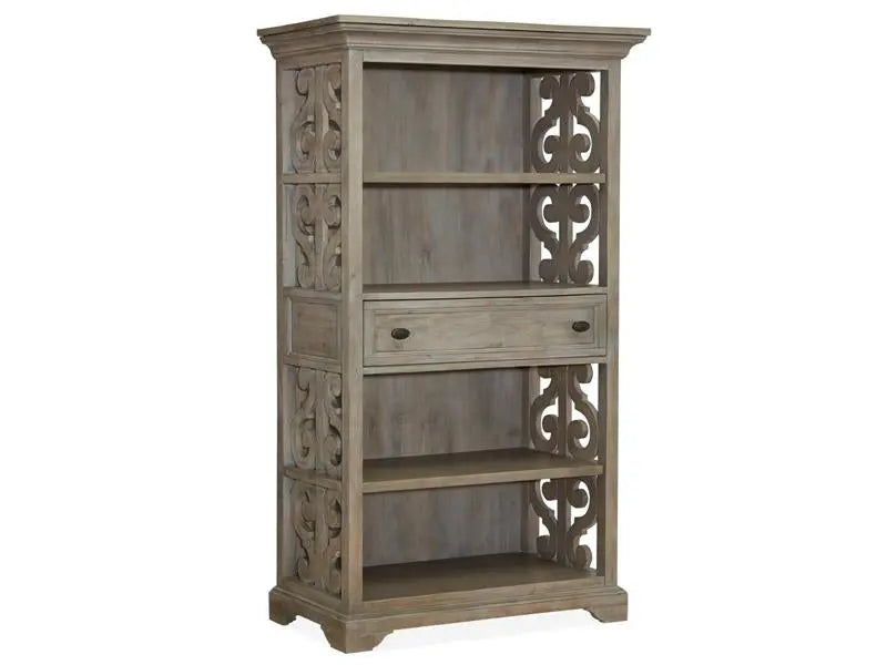 553315499:Bellamy Bookcase in Light Gray, Image 1