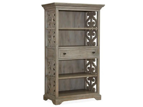 553315499:Bellamy Bookcase in Light Gray, Image 1