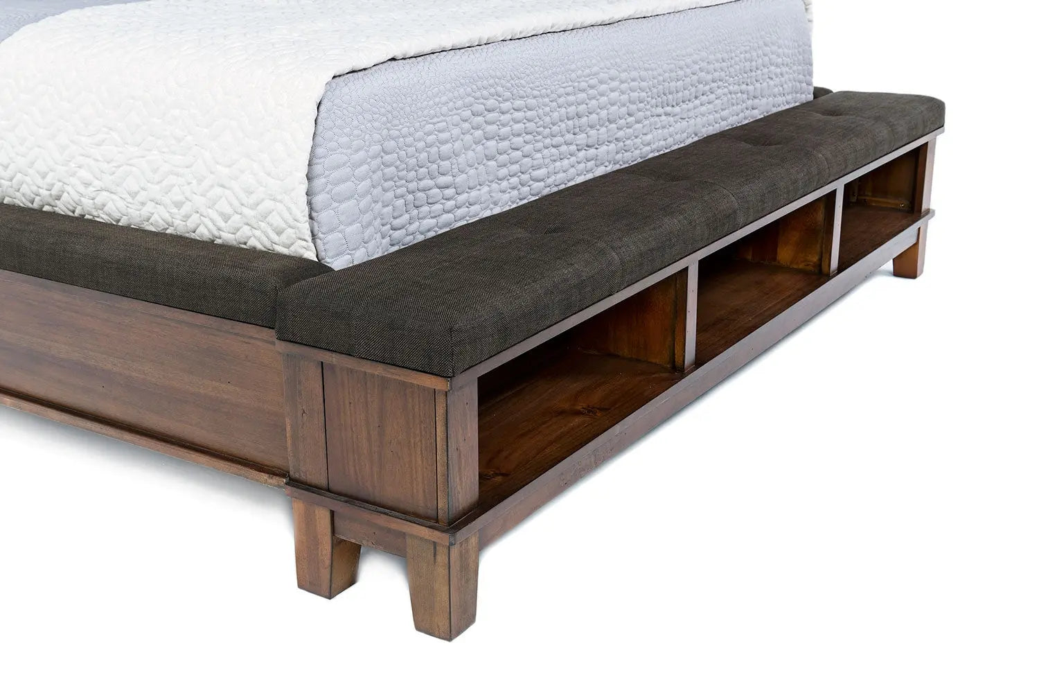 517764567:Cagney Upholstered Panel Bed w/ Storage in Brown, Queen, Image 5