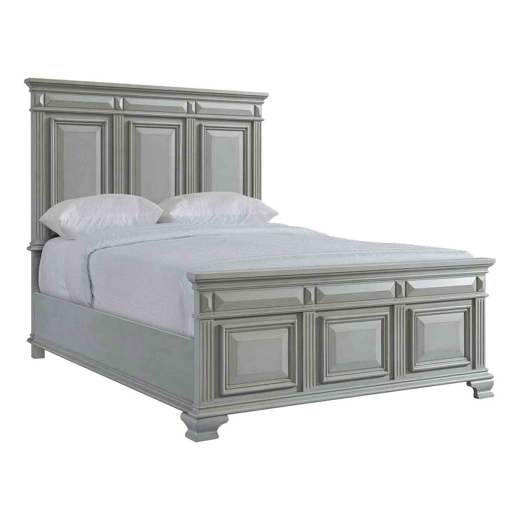 089365232:Calloway Panel Bed in Gray, Queen, Image 1