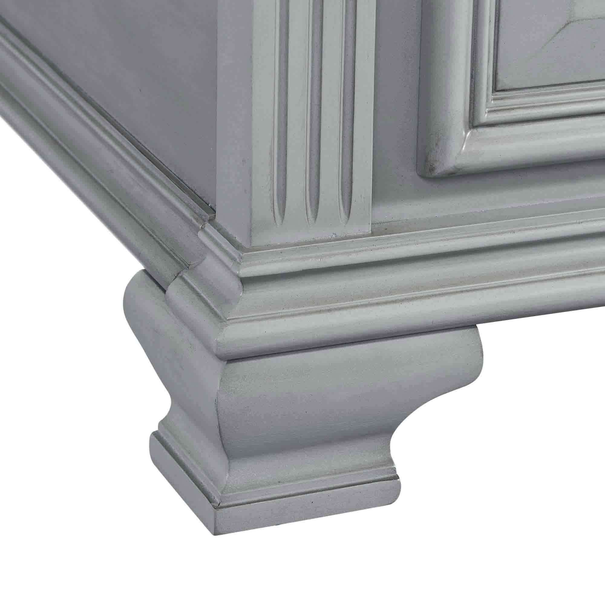 089365232:Calloway Panel Bed in Gray, Queen, Image 4