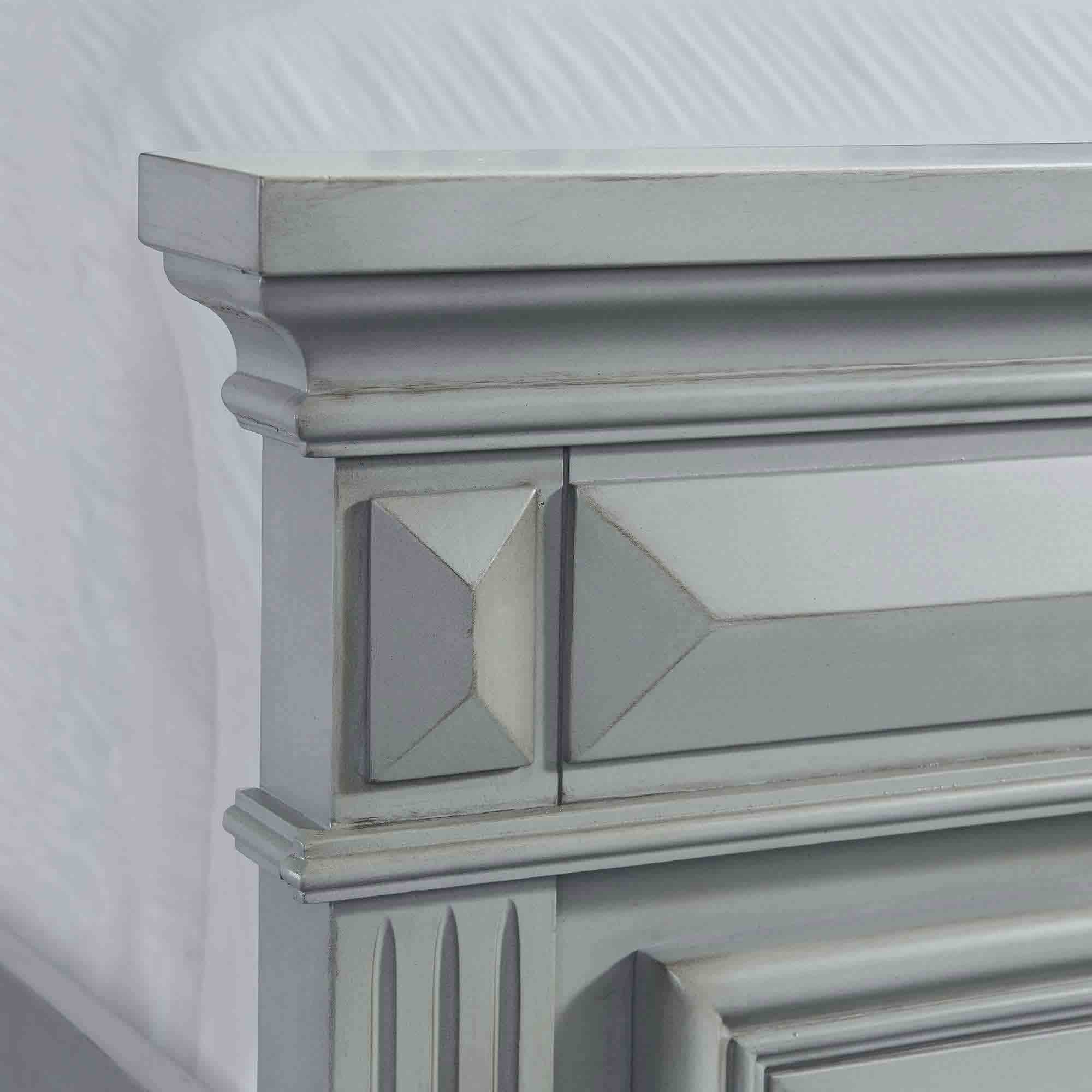 089365232:Calloway Panel Bed in Gray, Queen, Image 5