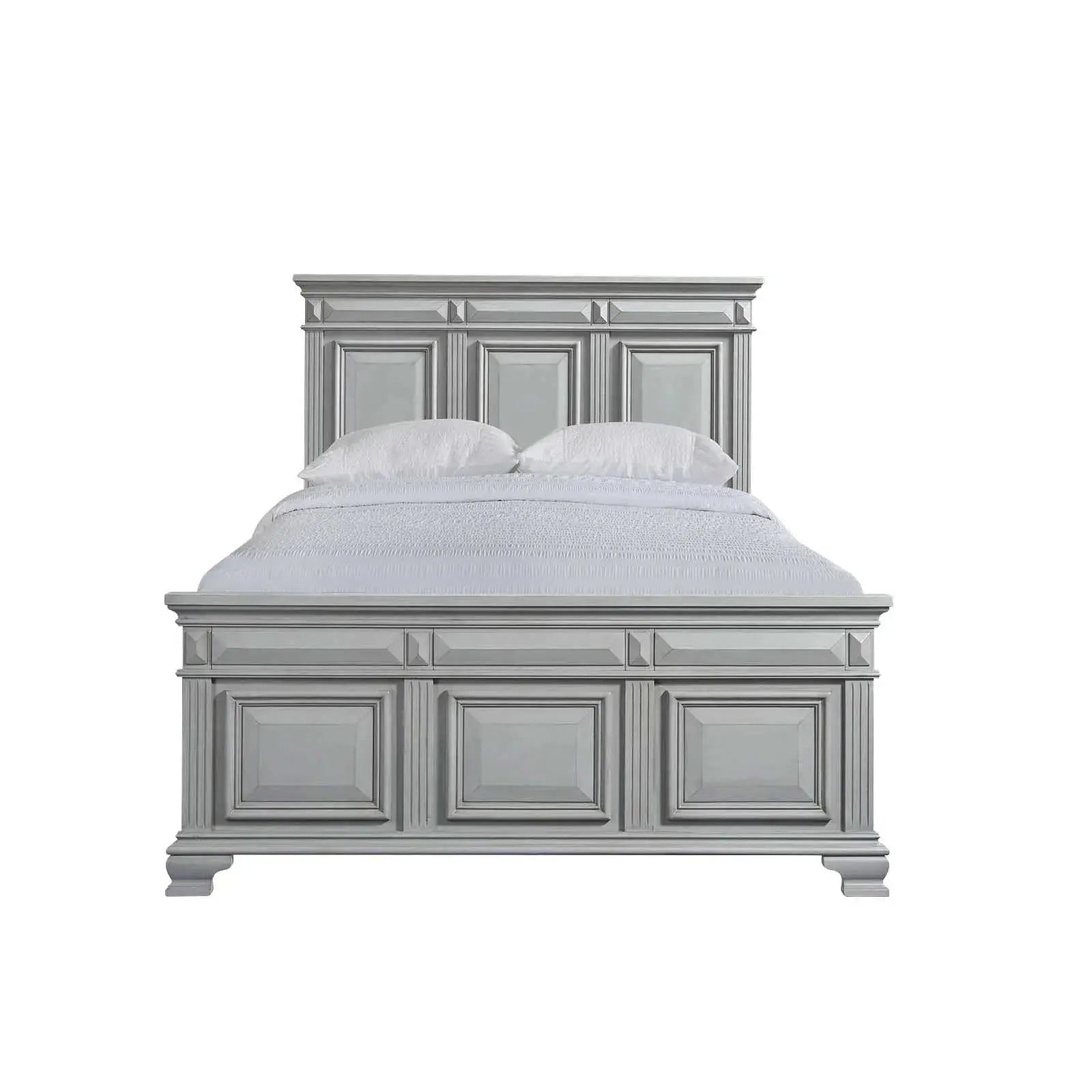 089365232:Calloway Panel Bed in Gray, Queen, Image 2