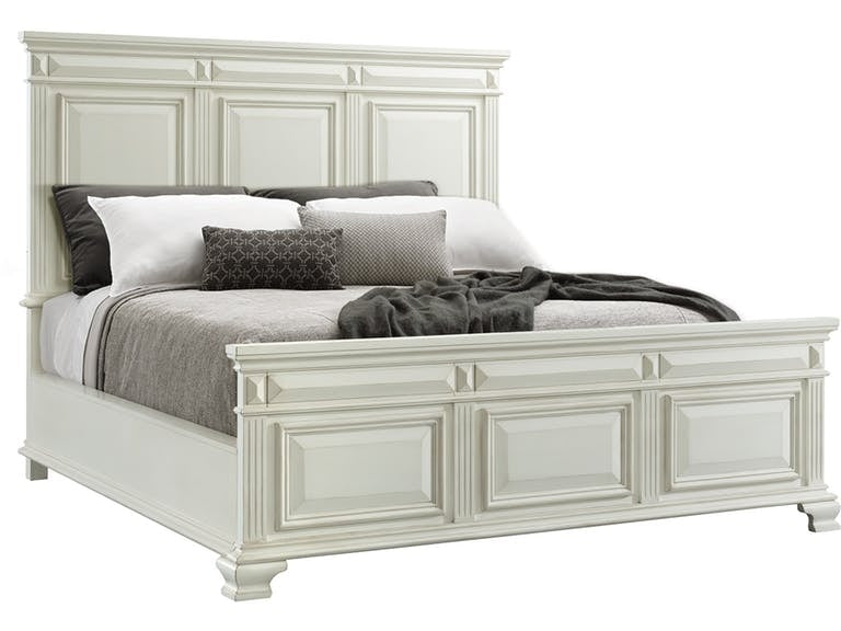 504012903:Calloway Panel Bed in White, Eastern King, Image 1