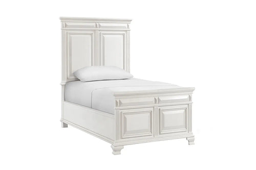 125861124:Calloway Panel Bed in White, Twin, Image 1