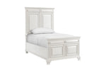 125861124:Calloway Panel Bed in White, Twin, Image 1