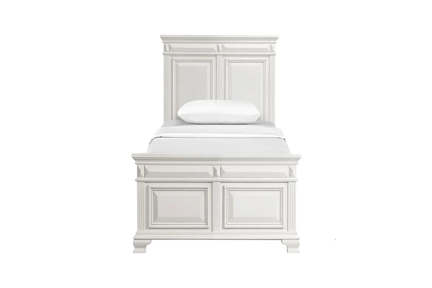 125861124:Calloway Panel Bed in White, Twin, Image 2