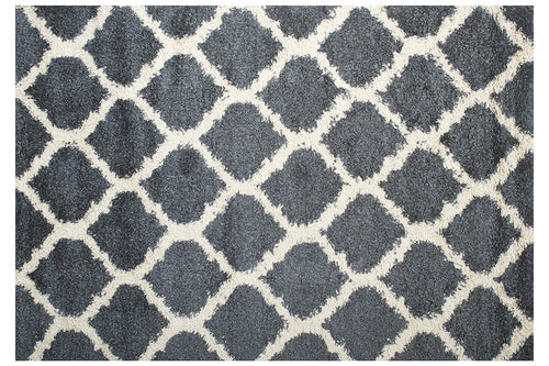 339704876:Comfort Shag Rug in Blue & White, 5 x 8, Image 1