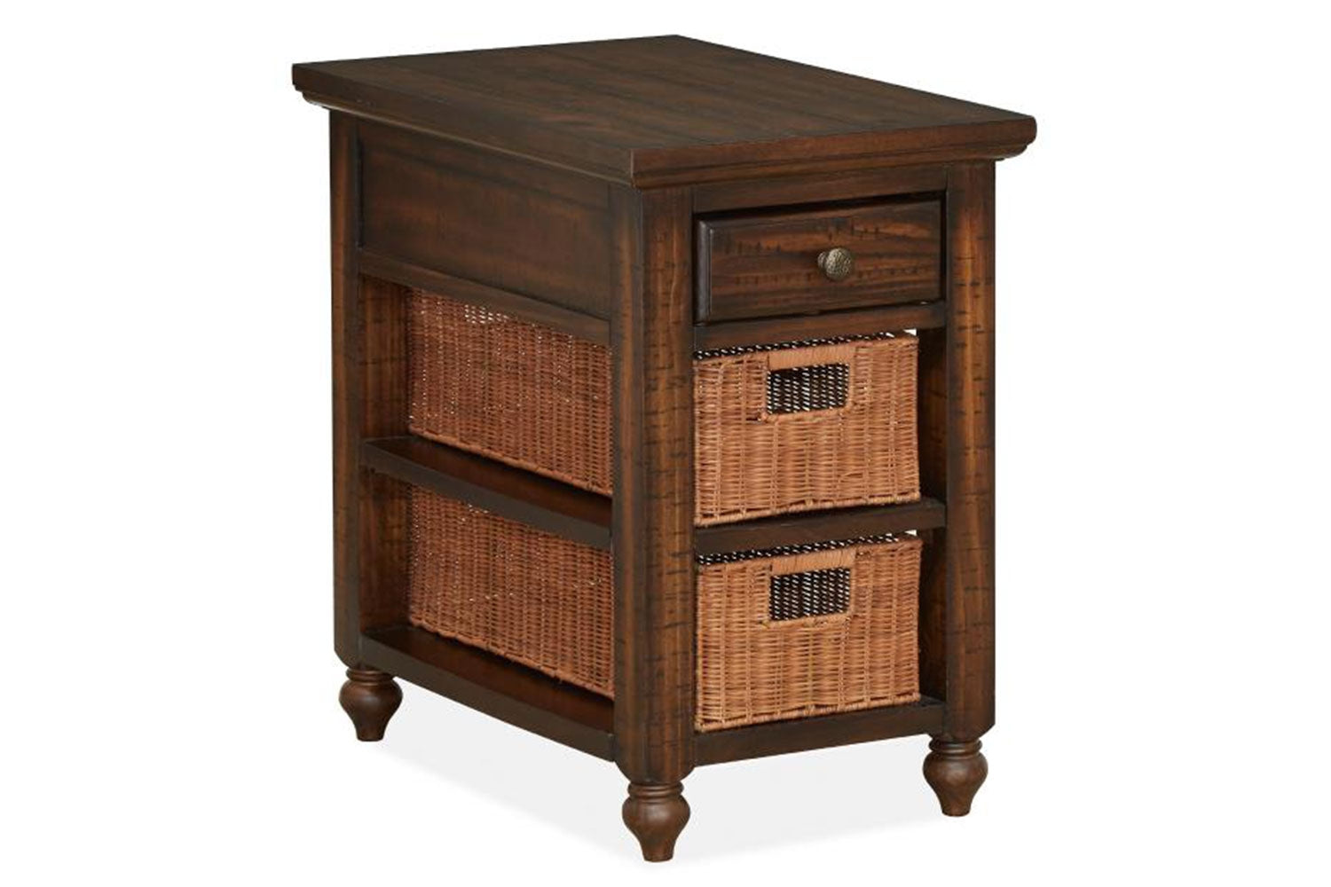 543091899:Cottage Lane Chairside Table in Brown, Image 1