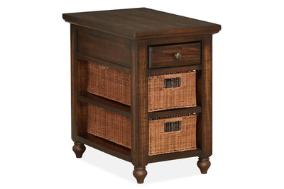 543091899:Cottage Lane Chairside Table in Brown, Image 1