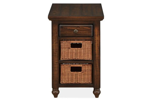 543091899:Cottage Lane Chairside Table in Brown, Image 2