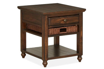 522825182:Cottage Lane End Table in Brown, Image 1