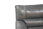 349274865:Sofia 3 Piece 3 Power Sectional in Gray Leather, Image 2