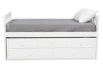 232287948:Basic Captain Bed w/ Storage in White, Twin, Image 2
