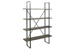 867065700:Gilesgrove Tall Bookcase in Black & Gray, Image 1
