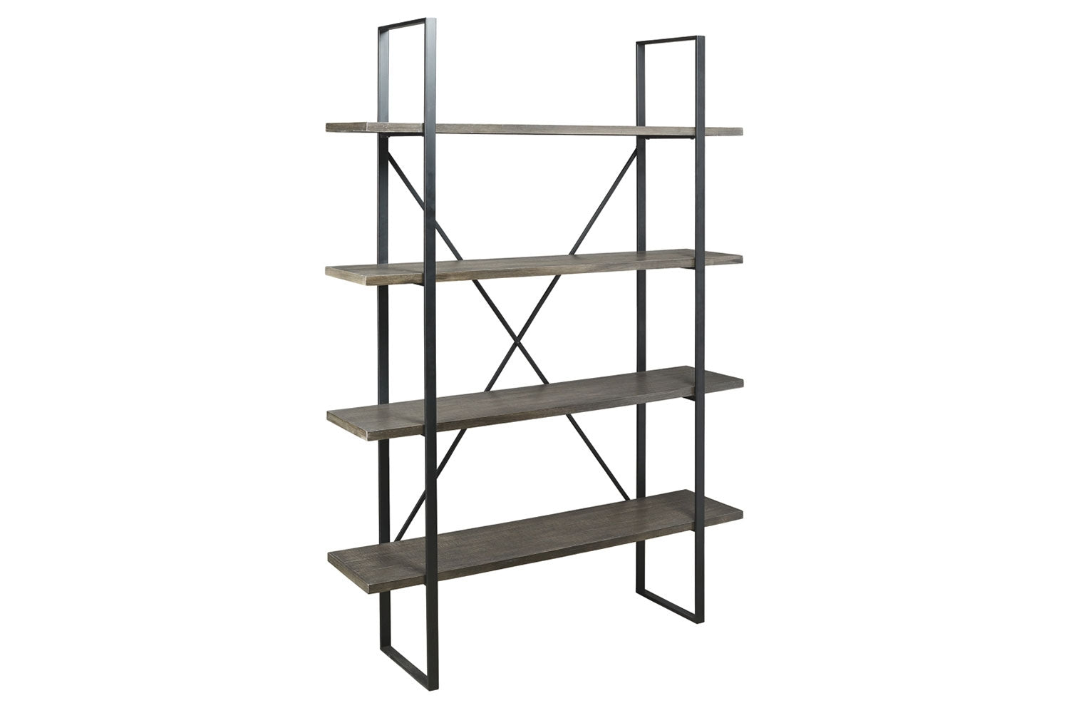 867065700:Gilesgrove Tall Bookcase in Black & Gray, Image 1