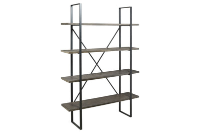 867065700:Gilesgrove Tall Bookcase in Black & Gray, Image 1
