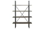 867065700:Gilesgrove Tall Bookcase in Black & Gray, Image 2
