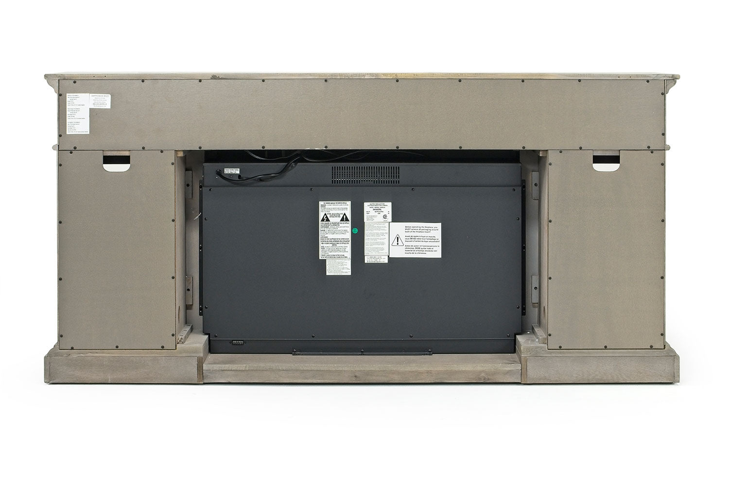 459017123:Harbor Console w/ Fireplace Insert in Gray, 70 Inch, Image 5