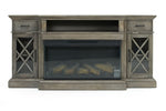 459017123:Harbor Console w/ Fireplace Insert in Gray, 70 Inch, Image 3