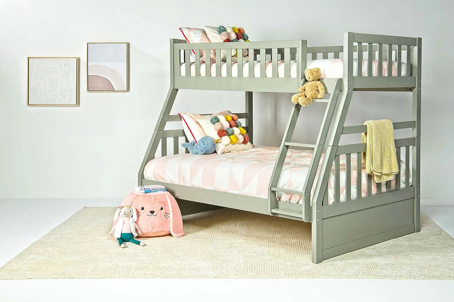 HAYDENGRY:Hayden Bunk Bed in Gray, Twin/Full, Image 5