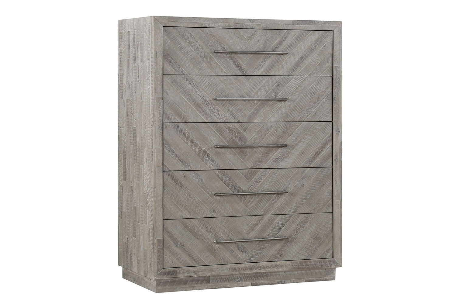891109026:Herringbone Chest in Gray, Image 1