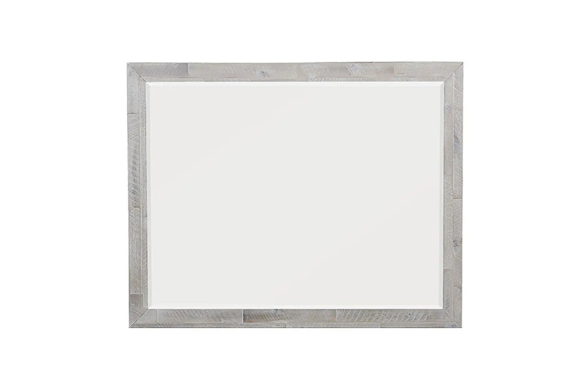 297191931:Herringbone Mirror in Gray, Image 1