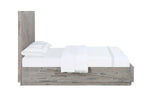 735750110:Herringbone Panel Bed w/ Storage in Gray, Queen, Image 3